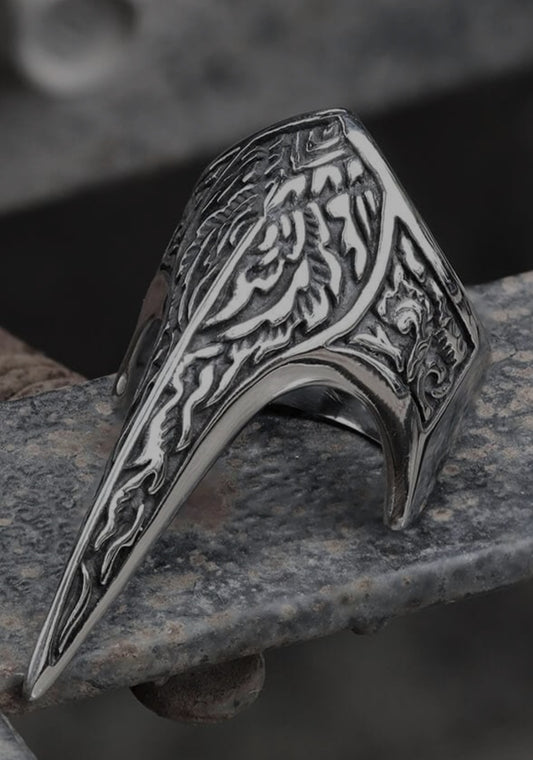 Nordic Raven Beak Ring