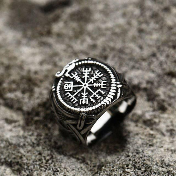 VIKING RING - VEGVISIR SERPENT