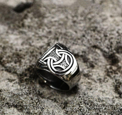 VIKING RING - VEGVISIR SERPENT